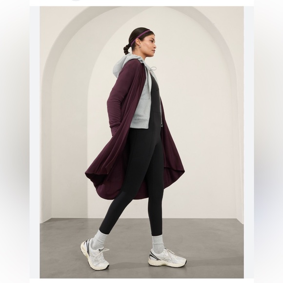 Pranayama Athleta Long Wrap Sweatshirt Cardigan | Medium | NWOT - Picture 7 of 10